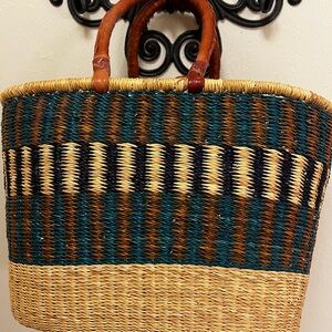 Handcrafted Multicolor Woven Tote Bag